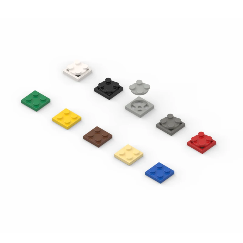 55pcs MOC compatible 3680 3679 building block parts 2x2 rotating board base top DIY technology parts