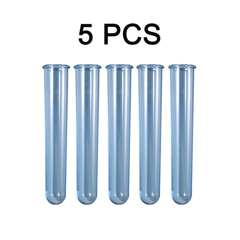 5pcs/set Acrylic Test Tube for Diy Handmade Home Decor Flower Pot Silicone Mold Clay Pottery Tools Display Accessories