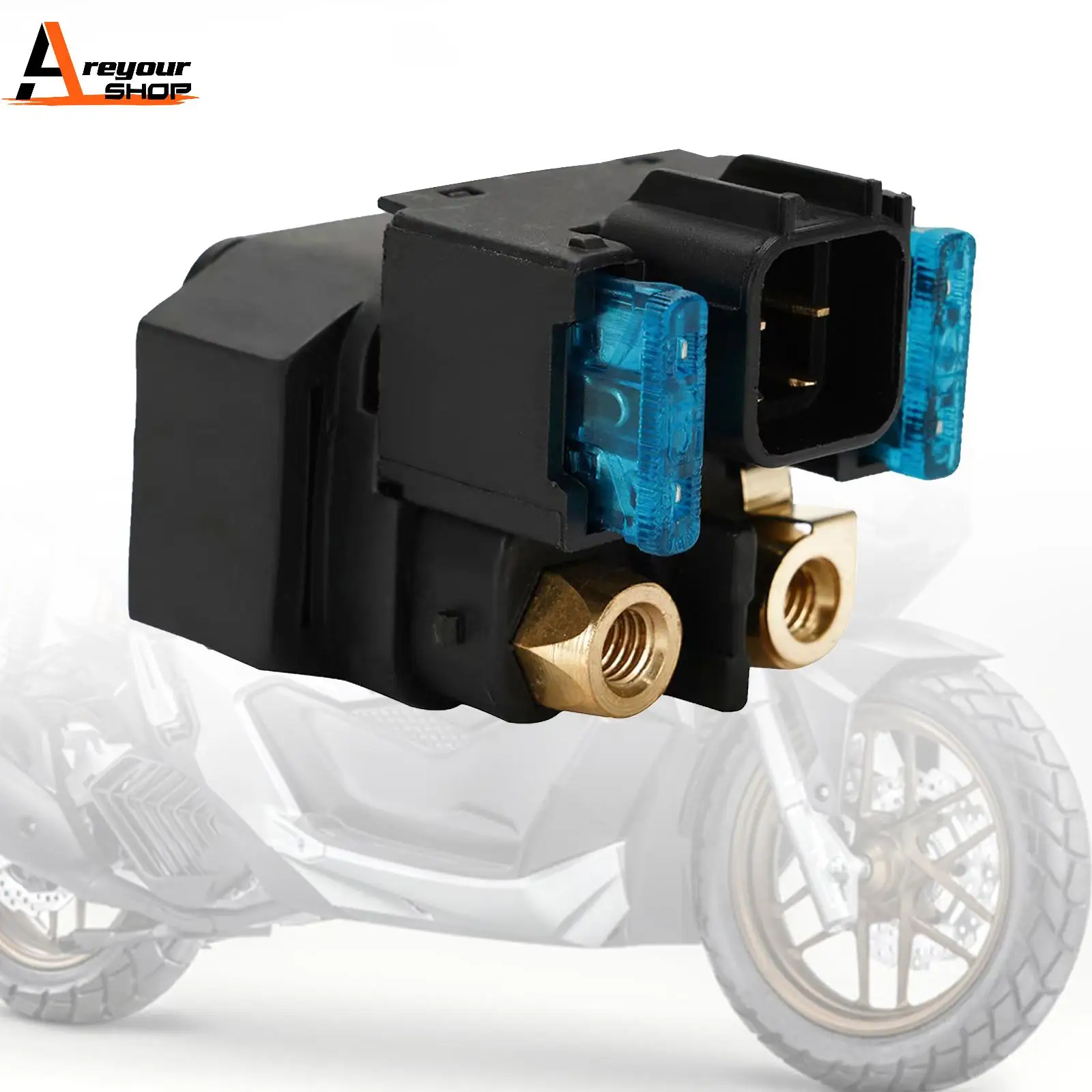 

Areyourshop Starter Solenoid Relay fit for Yamaha YFM550 YFM700 Grizzly 550 700 3B4-81940-00 Motorcycle Accessories Parts