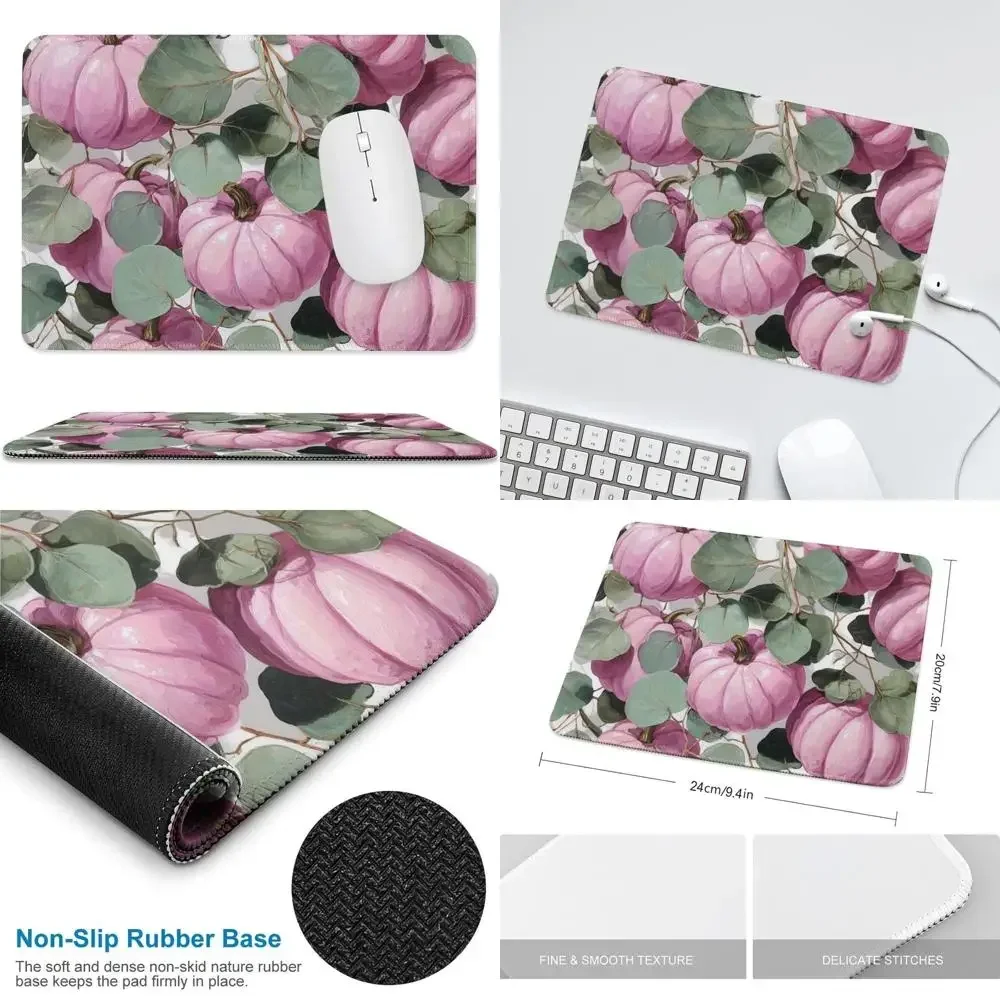 

Elegant Pink Pumpkin & Eucalyptus Mouse Pad