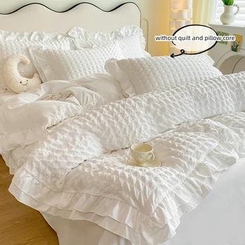 Korean Lace Seersucker Bedding Set 4