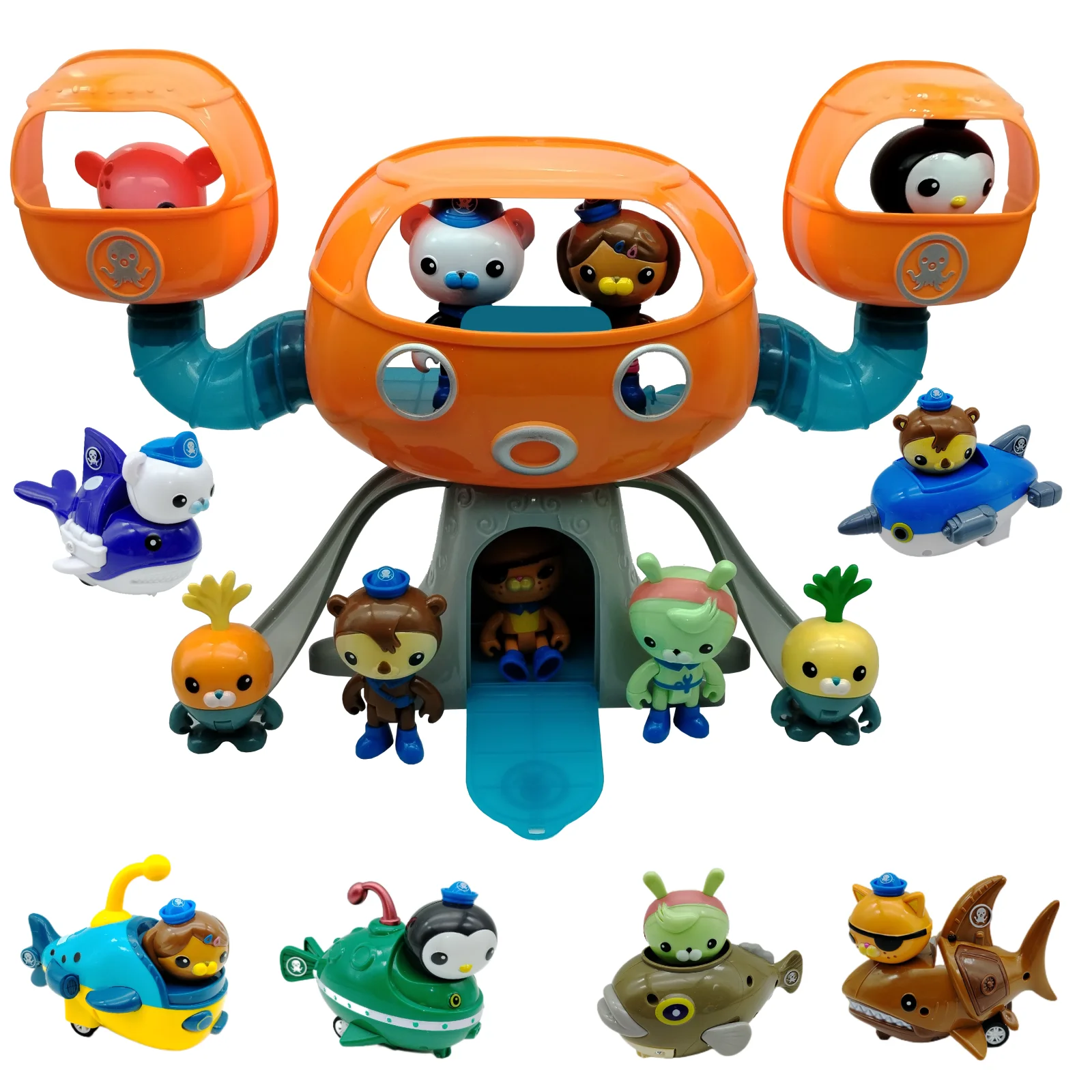 Original octonauts Gup friction car toy Action Figure Barnacles Kwazii Barnacles Peso Christmas Gifts Kids Bath Toy