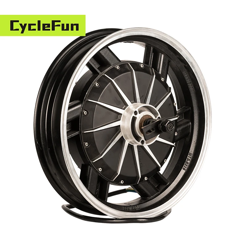 16x3.5 inci 110kmh HY 260 Nilai 4KW 72V V2 BLDC 4000W Motor Hub untuk Sepeda Motor Listrik