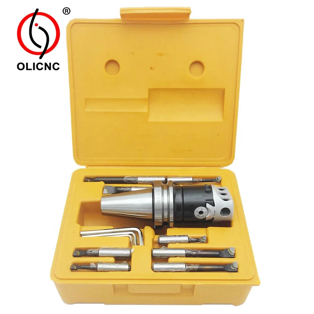 

High Precision BT40 F1 3 Inch 9PCs Boring Head Set 3" Adjustable Boring Head With BT40 Shank for Boring Machine