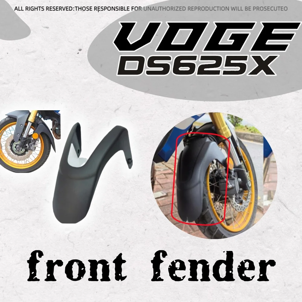 

For VOGE DS625X DSX625 ds625x motorcycle front fender extension modification parts front wheel fender tile