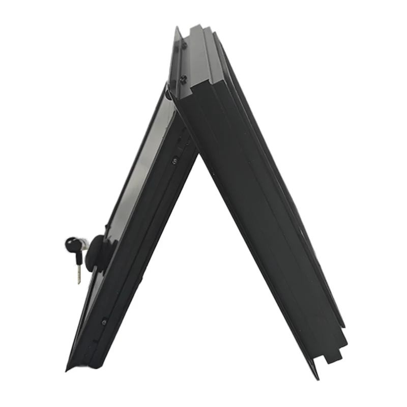 Small Size All Black RV Access Doors 350x350mm Right Angle Aluminum Cargo Hatches For Mobile Home Trailers