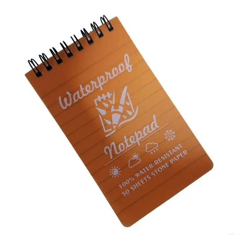 62ka Pocket Notepad Todo clima Notebook Impermeable Spirals Notebook Field Field Padts para actividades aire libre