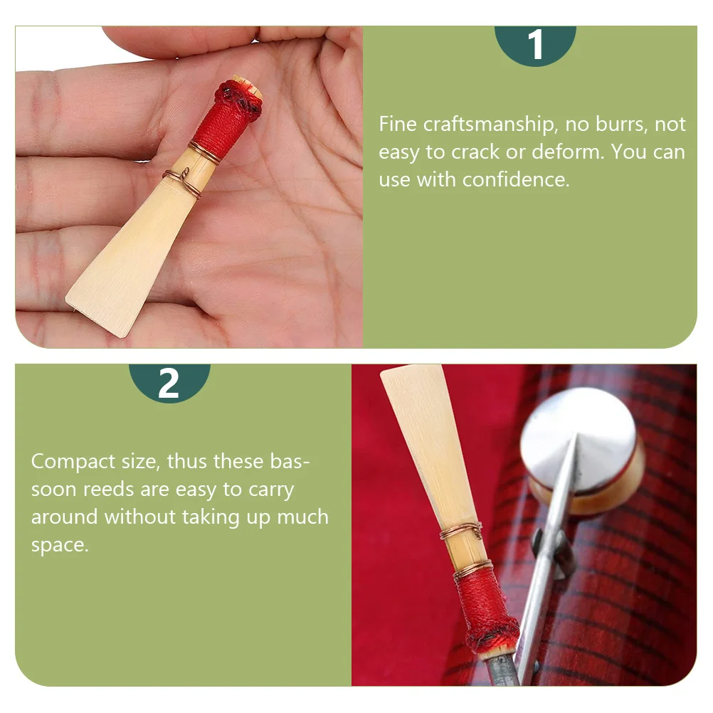 

2 Pcs Bassoon Replacement Part Natural Accessories Playing Tool Parts