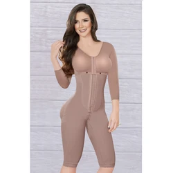 Full Body Shapers Women Bodysuit Faja Mujer Waist Trainer Plus Size Female Clothing Long Sleeve Control Long Bodysuit Shapewear