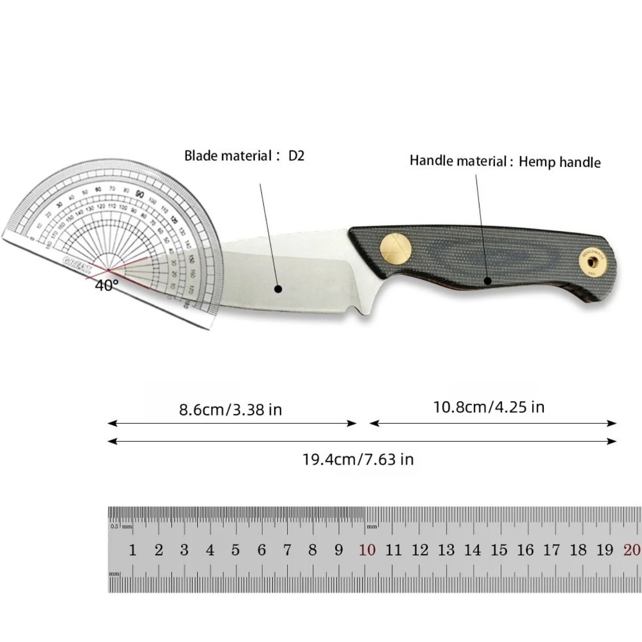 سكين قابل للطي بمقبض من الكتان CPM-MagnaCut، خفيف الوزن وعالي الصلابة، سكاكين وأشياء ألعاب محمولة EDC للتخييم في الهواء الطلق