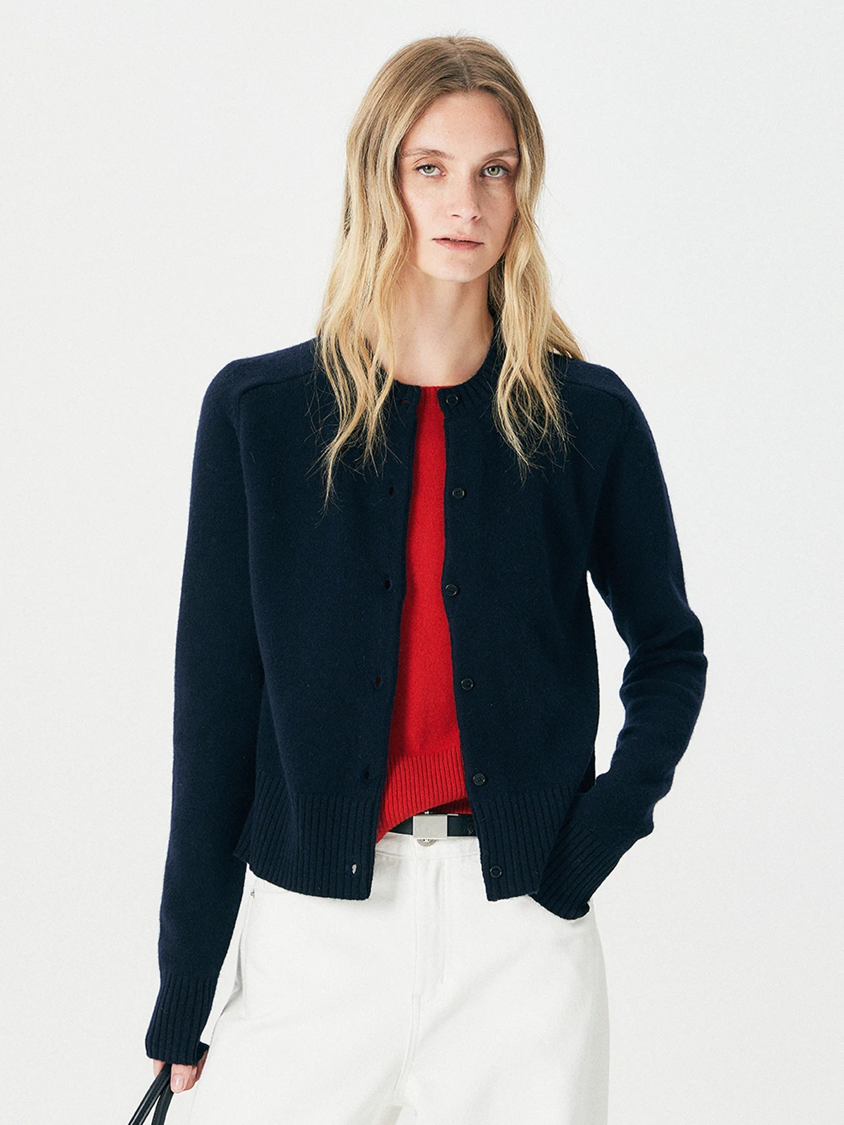 

Женский вязаный шерстяной свитер Thoransaura с круглым вырезом, повседневный, свободного кроя, с длинными рукавами, в стиле колор-блок, для многослойных образов