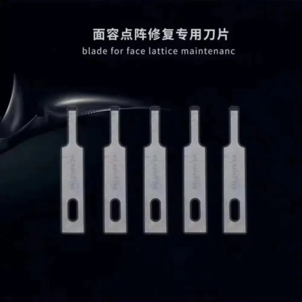 10ชิ้น/ล็อตลื่นเครื่องตัดแกะสลักหัตถกรรมมีดใบมีดสำหรับ IPhone Face ID Dot Matrix Repair หัตถกรรมมีดตัดมือเครื่องมือ
