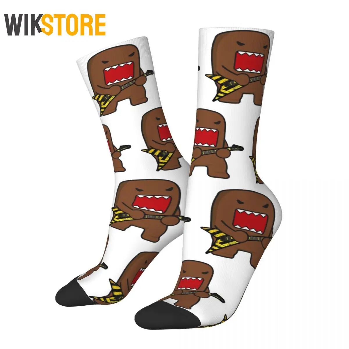 

New Male Men Women Male Socks Novelty Domo Kun Doll Sock Fashion Spring Summer Autumn Winter Non-Slip Running Sport Socks