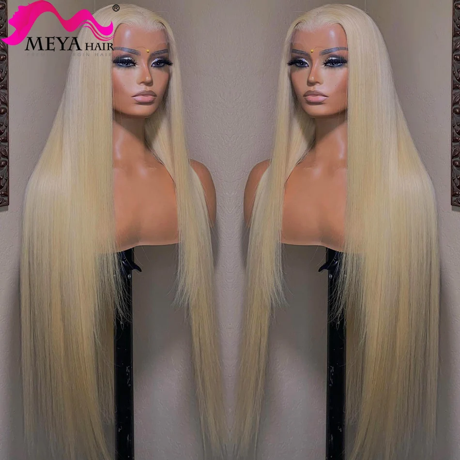 

13x4 13x6 Honey Blonde HD Lace Frontal Human Hair Wig Straight 4x4 Glueless Closure Wigs Pre Plucked Brazilian Hair On Promotion