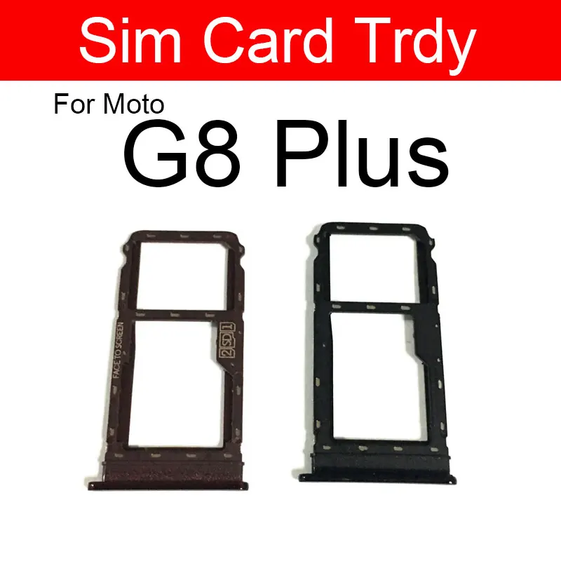 Sim Card Tray Holder For Motorola Moto G8  G8 Power G8 Plus G8 Play G8 Power Lite Sim Reader Card Slot Adapter Repair Parts