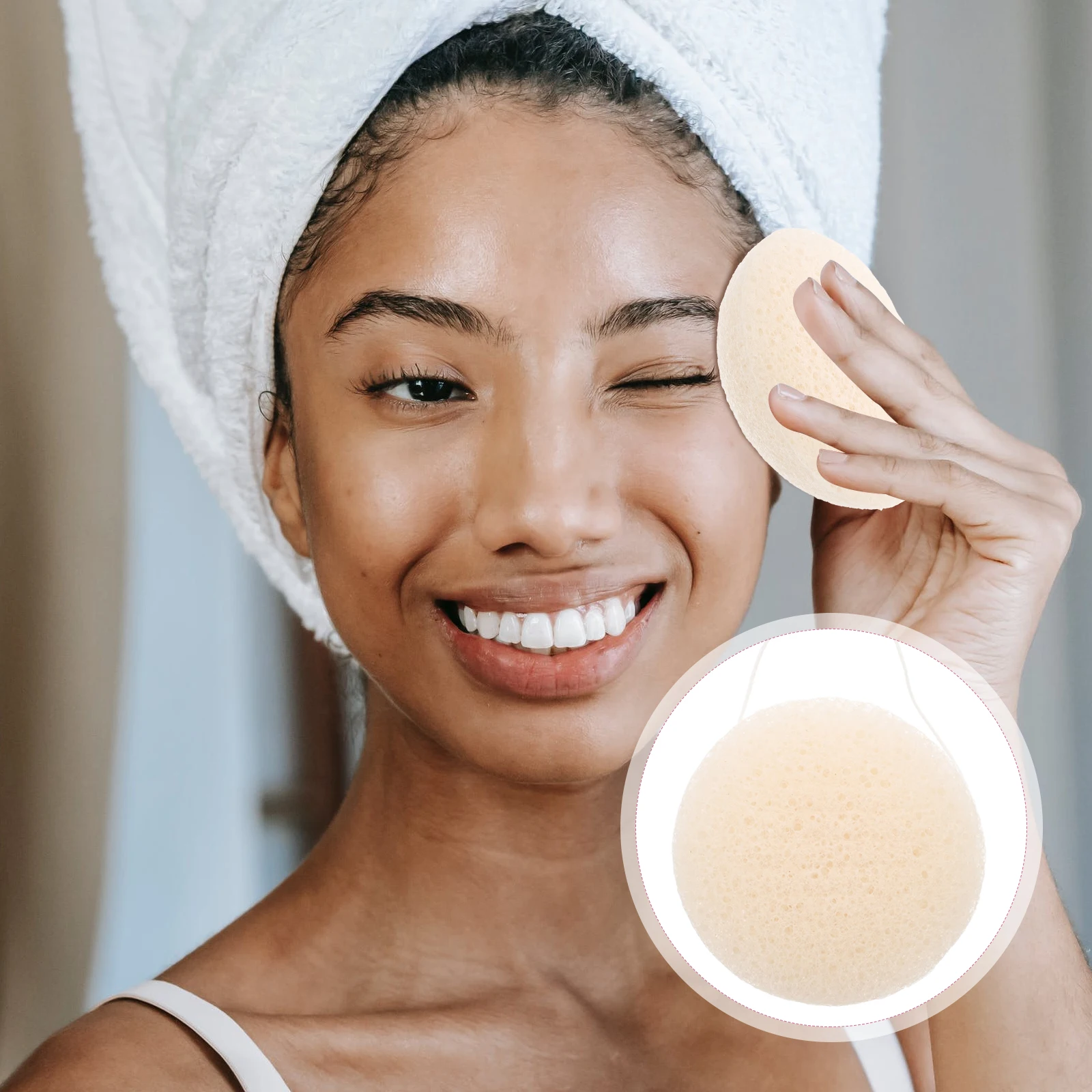Facial Exfoliating Sponge Face Cleansing Tool Makeup Remover Pad for Deep Clean and Oil Control Face Sponge Makeup Remover Pad