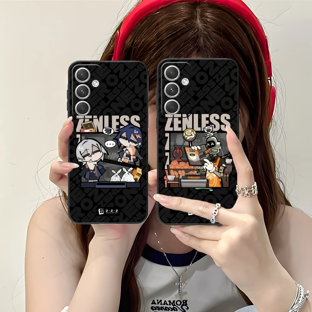 Zenless Zone Zero Colour Mobile Cell Phone Case for Samsung M55 35 15 54 34 14 33 23 13 42 32 22 F55 23 12 5G Black Cover Shell