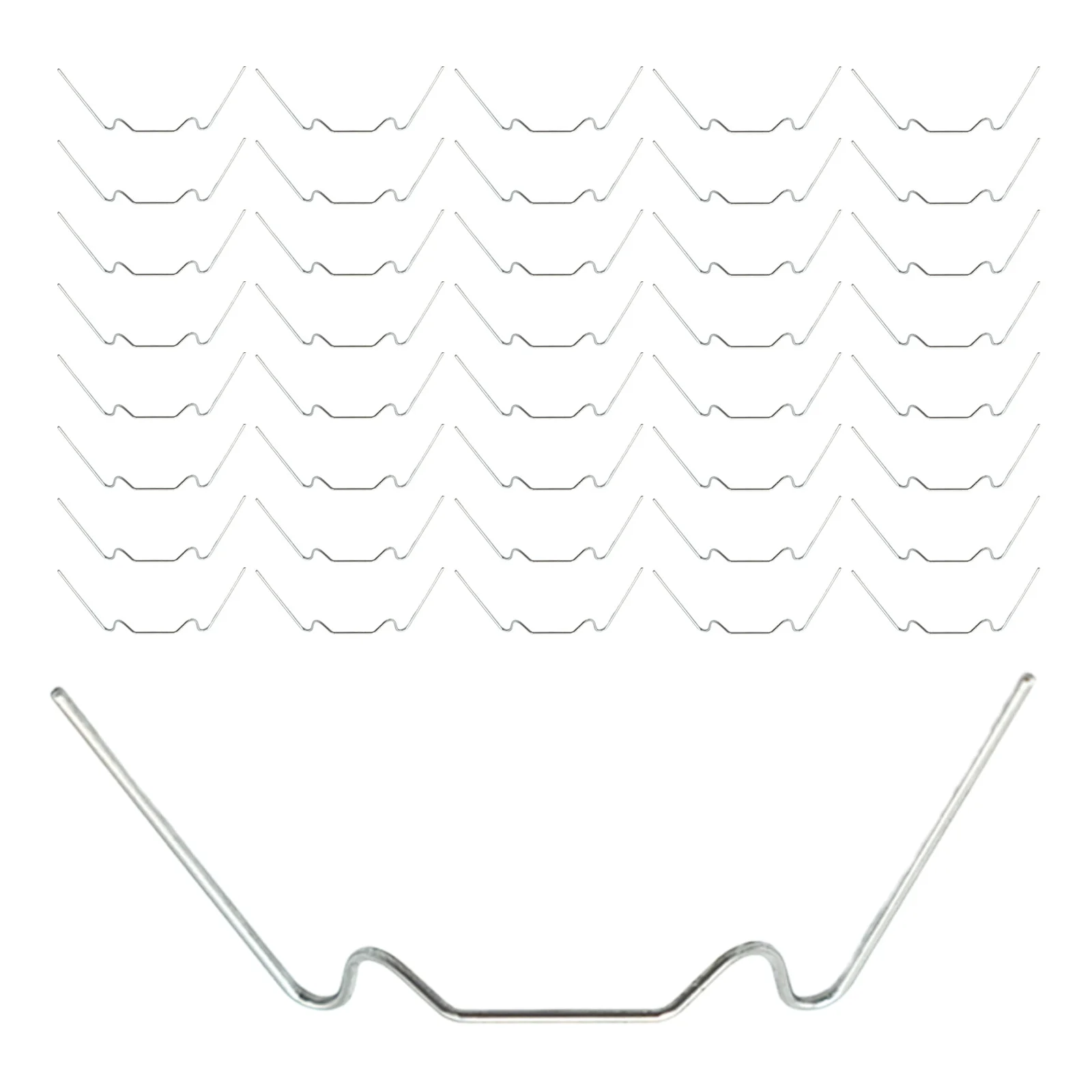 

150Pcs Garden Stainless Steel Nails Iron W Shape Clips Fixing Wire Glass Pane Greenhouse Accessories Landscaping Staples