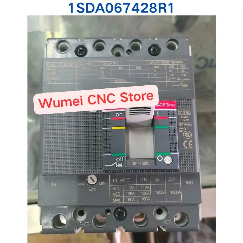 Brand New Original Circuit breaker MCCB XT1N160 TMD160/1600 F F 4P N  1SDA067428R1
