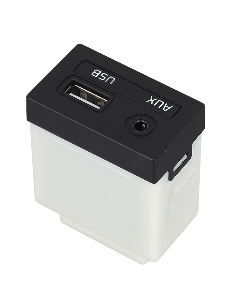 Audio Adapter Socket for kia AUX Adapter ABS Material Non-deformed Quick Installation Wear-resistant  Audio Adapter