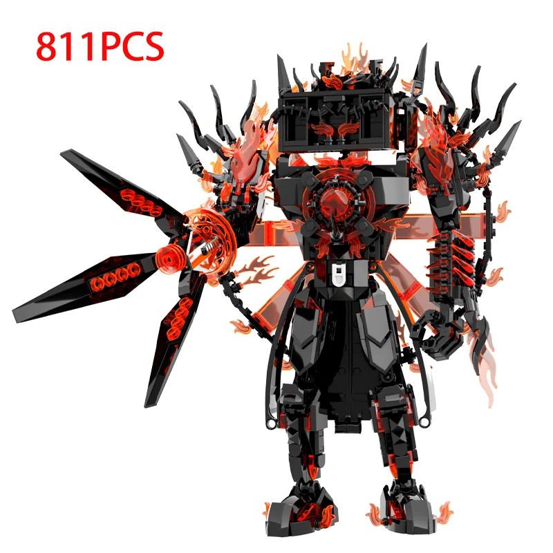 2026 blocos de construção de vaso sanitário skibidis com modelos de robô titan tvman e speakerman, acessórios ideais para crianças, presente de aniversário