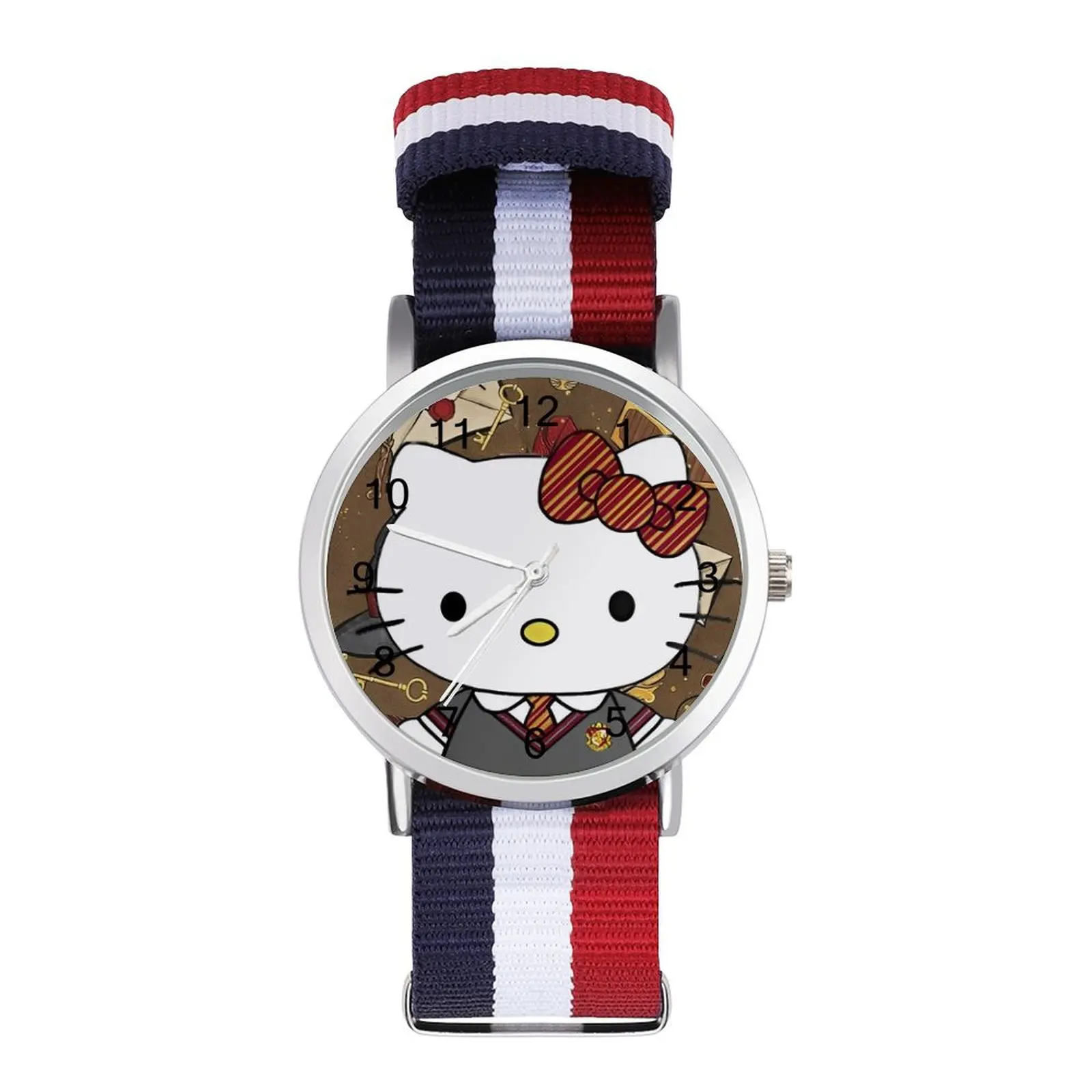 Magical Hello Kitty Quartz Watch  Girl Spring Wrist Watch High Class Design Stylish Wristwatch