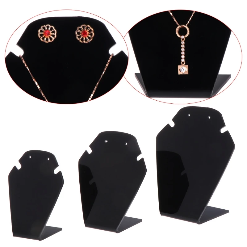 

3pcs/set Jewelry Display Shelf Necklace Pendant Earrings Stud Stand Holder Showcase