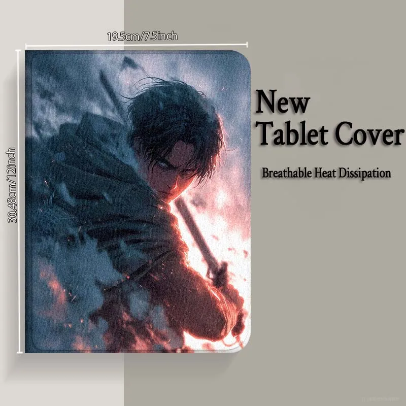 هجوم على تيتان الفن شعبية لسامسونج غالاكسي تاب S9 S10 S6 S7 S8 FE زائد لايت بوصة غطاء قابل للطي اللوحي