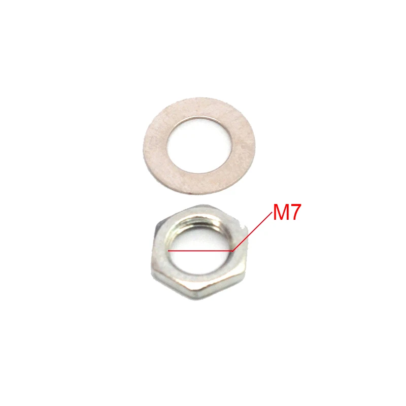 10sets M7/M8 Nut and Washer for Guitar Potentiometer Nut/Washer Set for Tone and Volume Pot Guitar Parts