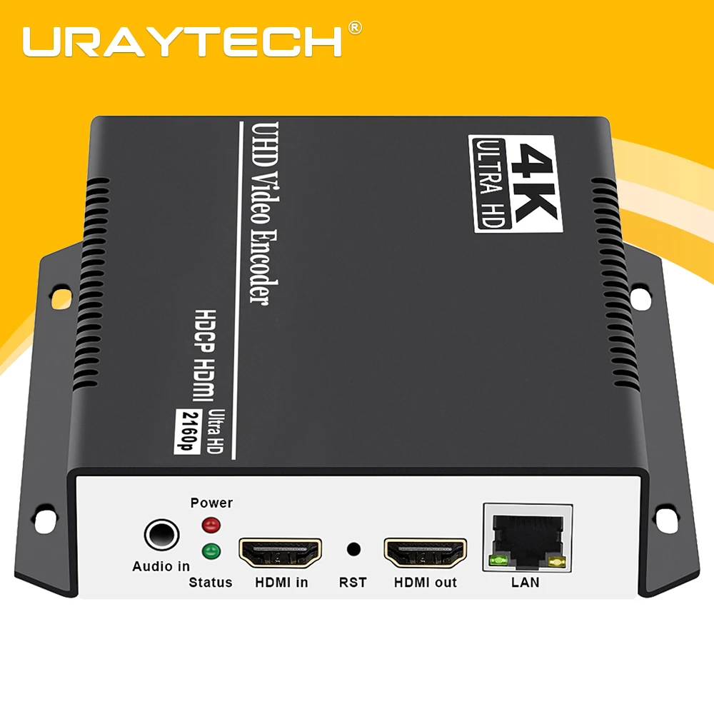MPEG4 4K 1080P HD HDMI Video IP Encoder H.265 H.264 RTSP RTMP SRT ONVIF Live Streaming Encoder for IPTV Youtube Facebook Servers