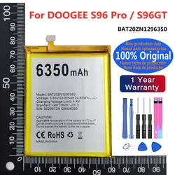 6350mAh BAT20ZN1296350 Original Battery For DOOGEE S96 Pro S96GT Battery S96Pro 6.22'' Helio Octa Core Rugged Phone Bateria