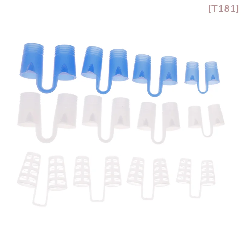 

[E] Silicone Anti Snore Nasal Dilators Apnea Aid Snoring Nose Clip Nose Breathing Apparatus Devices 4/8Pcs