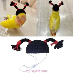 Bird Hat Costume Hamsters Hat Holiday Dress Up Accessories Bird Fun Hats Small Animal Knitted Cap Headwear for Parrots