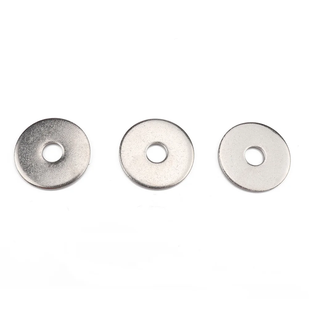 

70Pcs Stainless Steel Washer M5 Kit Smooth Surface High Conductivity Corrosion Resistant for Cars Machinery Repair Washer