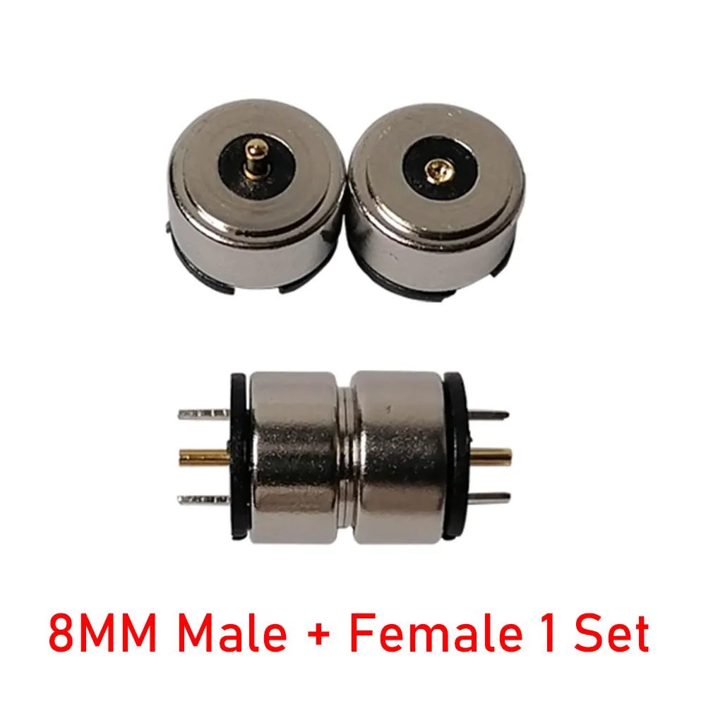 1 Paar runde 10A Hochstrom-Magnet-Saugfeder-Pogo-Pin-Steckverbinder, männlich und weiblich, DC-Stromlade-Magnetstecker – Detail 13