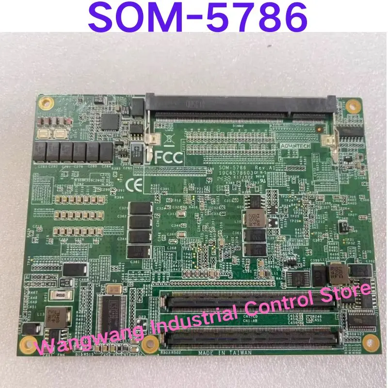 Second-hand test OK, SOM-5786 Rev.A1 industrial control motherboard equipment motherboard SOM-5786