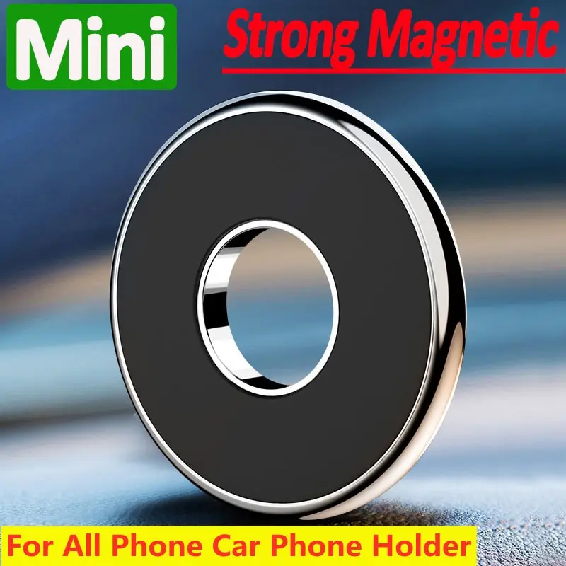 Universele Magnetische Auto Telefoon Houder Standaard Voor Iphone Samsung Magneet Mount Ronde Auto Houder Beugel Dashboard Mobiele Telefoon Houder