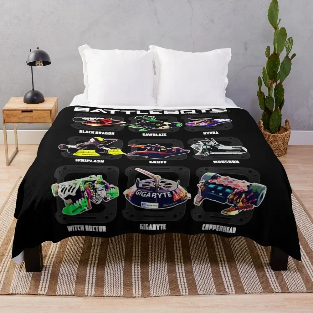 

BattleBots Group Robot Photo Box Up Classic Throw Blanket Beach Soft Plush Plaid Picnic Plaid on the sofa Blankets