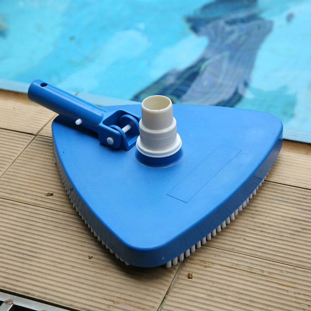 Heavy-Duty Triangular Pool Vacuum Head For Vinyl Pools & Swimming Pools Plastic Suction Head Cleaning Pool Corners Tools Parts