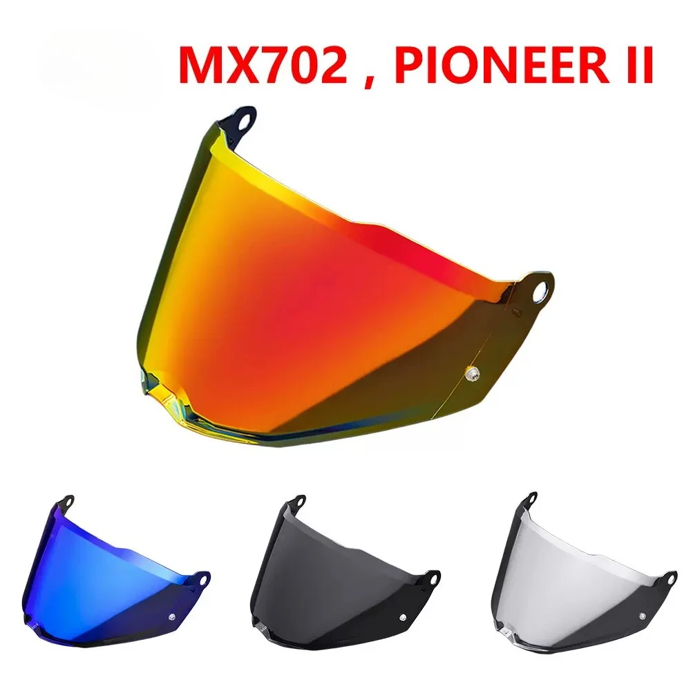MX702 Helmet Lens Compatible with PIONEER II Mirror Sunscreen UV Protection Day and Night Universal Goggles
