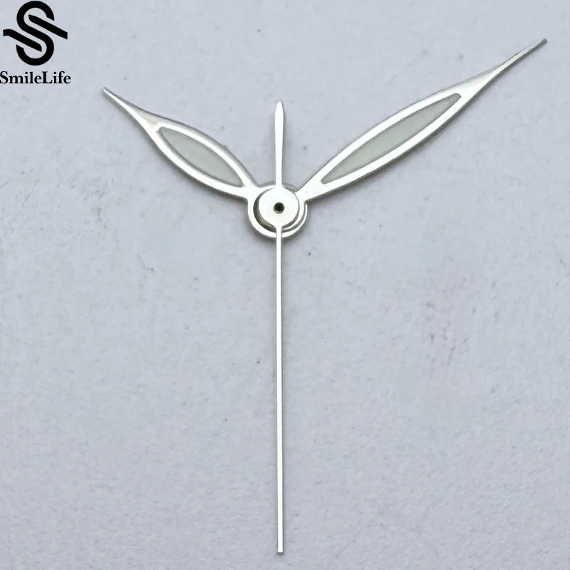 SmileLife NH35 manecillas plateadas pulidas verdes luminosas para Japón NH35/NH36/4R/7S movimiento automático accesorios de reloj mecánico