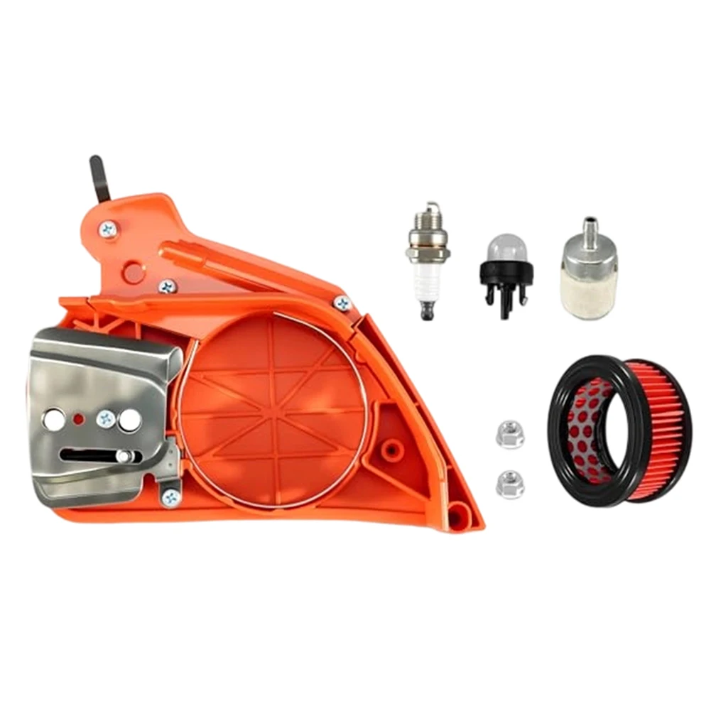 7-Piece Chainsaw Chain Brake Assembly for Echo CS370 CS400 CS370ES CS420 CS420ES Fast Activation Safety Stop Metal Construction