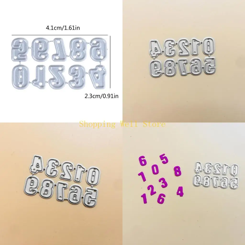 KX4B 번호 절단 다이 DIY 에칭 크래프트 다이 수제 능력 개발