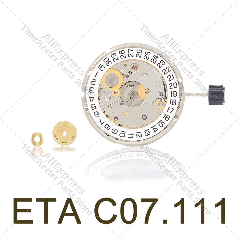 Watch parts domestic new substitute 80 Swiss ETAC07.111 movement c07111 three hands single calendar white machine