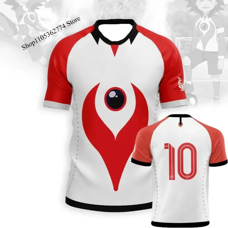 2026 New Kaio Jersey Inazuma Eleven Cosplay Anime T-shirt Football Team Uniforms Summer Men Women Top Surfing Beach T shirt