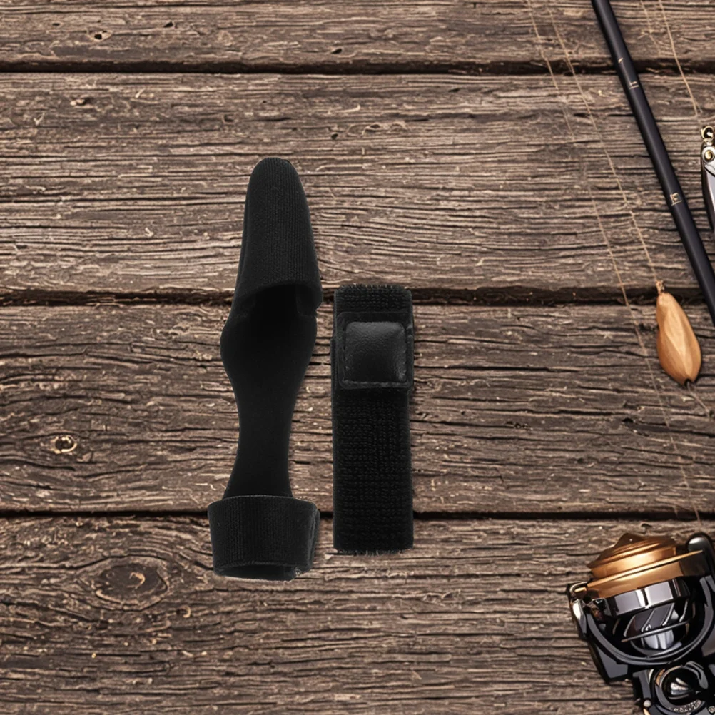 

10pcs Fishing Rod Protector Sleeve Black Holder Cover Reusable Elastic Cap Set Durable Storage Transport Security Gear