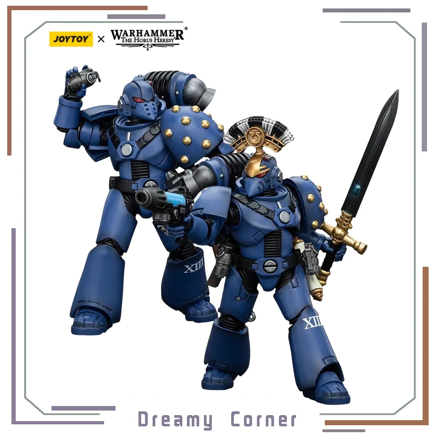 【In Stock】JOYTOY H120mm Warhammer40K Ultramarines Mk Vl Tactical Squad Chainblade Power Sword 1/18 Action Figures Ornaments