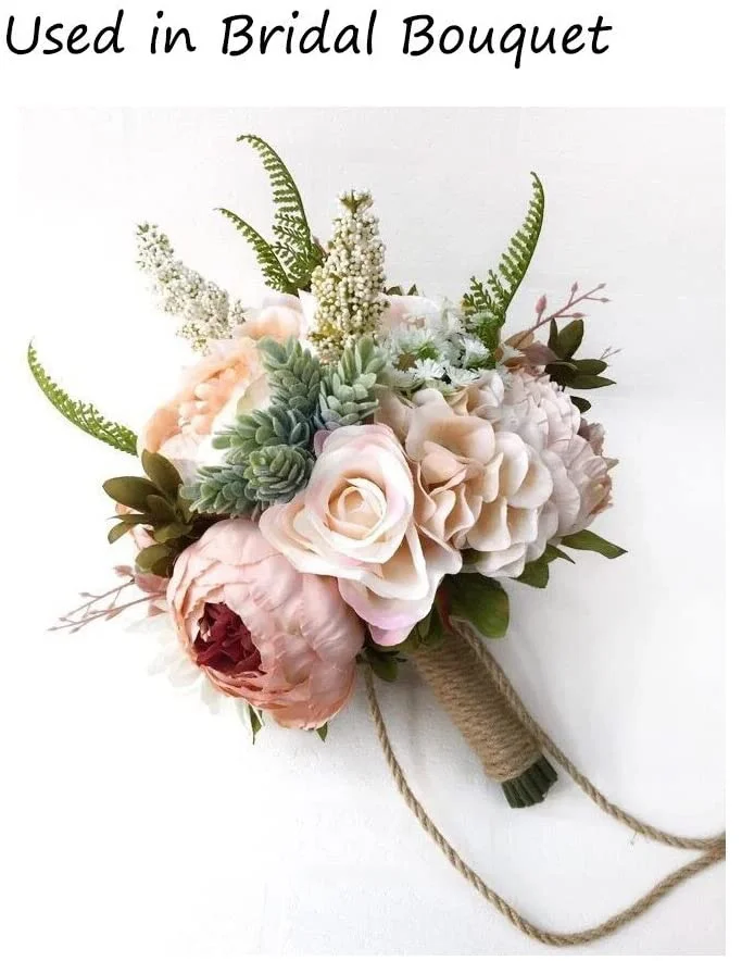 15pcs 인공 즙이 많은 식물 장식 혼합 가짜 다육 식물 DIY 벽 홈 장식 (녹색, 무작위 보내기)