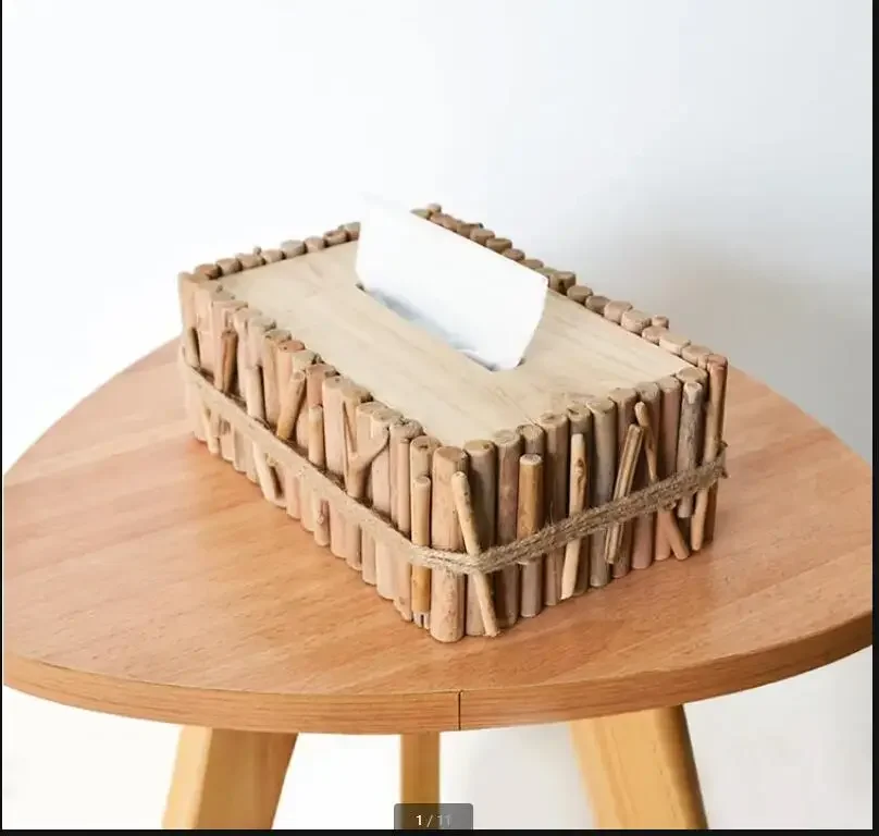 

Handmade Solid Wood Tissue Box Desktop Paper Boxes Napkin Boxes Tissue Holder Tissue Storage Box Napkin Holder Home Organizer