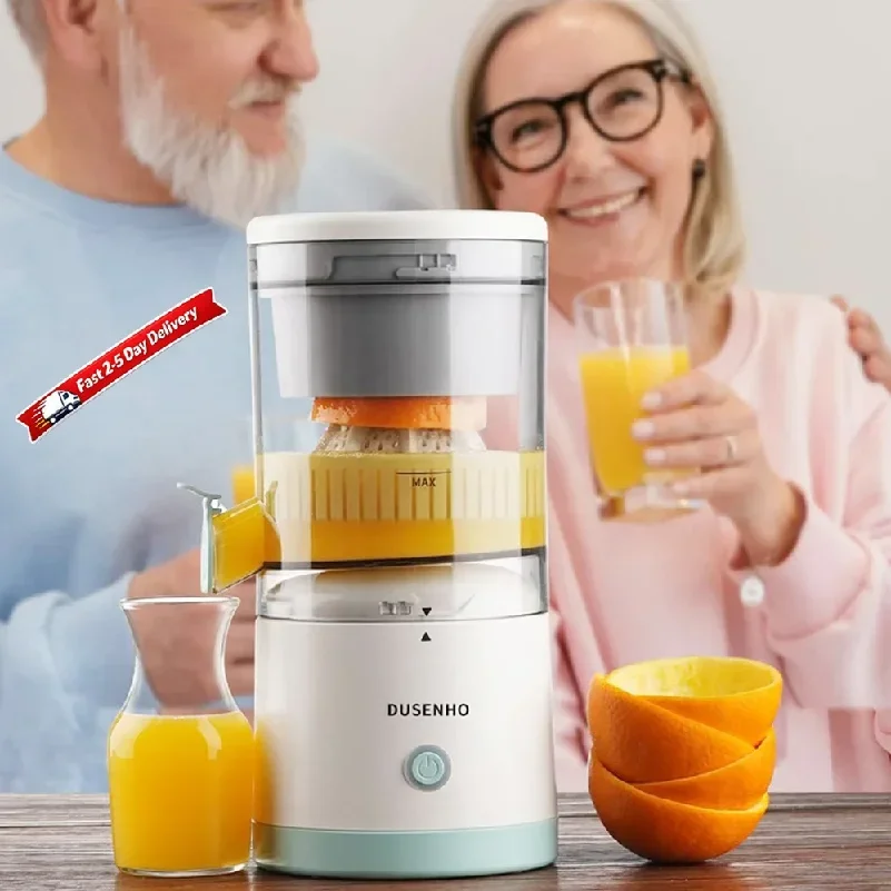 Rechargeable Electric Juicer Portable Citrus Squeezer USB Charging Orange Lemon Kiwi Grapefruit with Cleaning Brush Fresh Juice